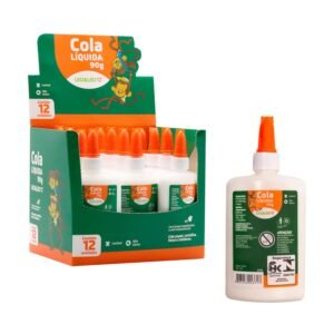 Cola Líquida Branca Escolar 90 Gramas – Caixa com 12 Unidades