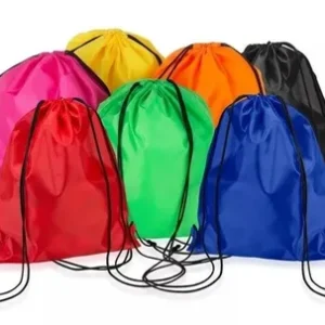 Mochilas Saco Nylon P/ Treino Escolar Cores Variadas – Caixa com 20 Unidades