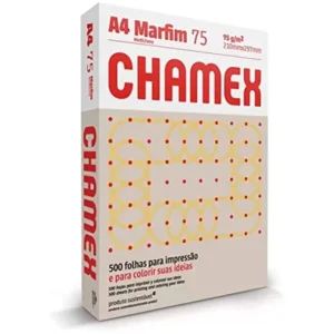 Papel Sulfite A4 Chamex Marfim 75g 210 x 297mm – Caixa com 10 Resmas – 5000 Folhas